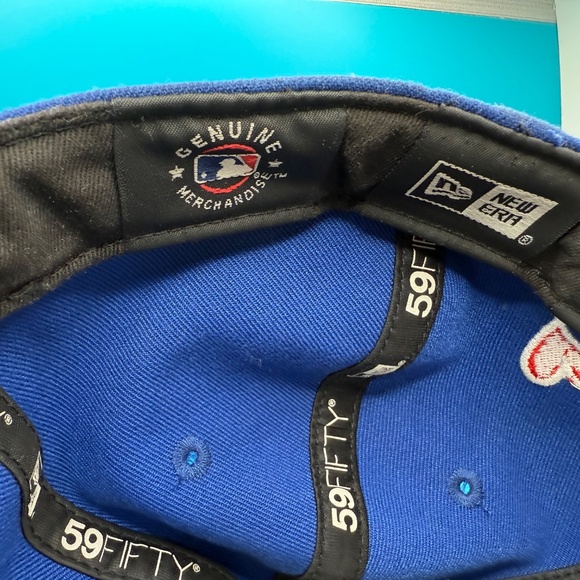 Toronto Blue Jays New Era 59Fifty Official Hat w/Heart Fitted Cap Size 7 1/2 NEW - Picture 7 of 9